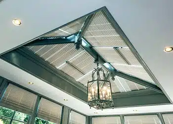 Pleated Blinds Roof Lantern